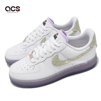 Nike 休閒鞋 Wmns Air Force 1 07 LX 女鞋 白 綠 紫 AF1 經典 皮革 運動鞋 HF5719-139