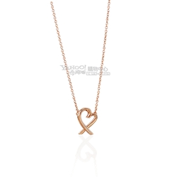 Tiffany&Co. Loving Heart 18K玫瑰金項鍊(迷你)