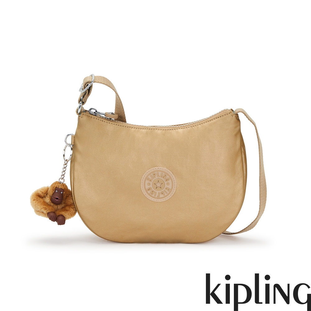 Kipling 金屬古銅色輕便斜背包-CELESTE T