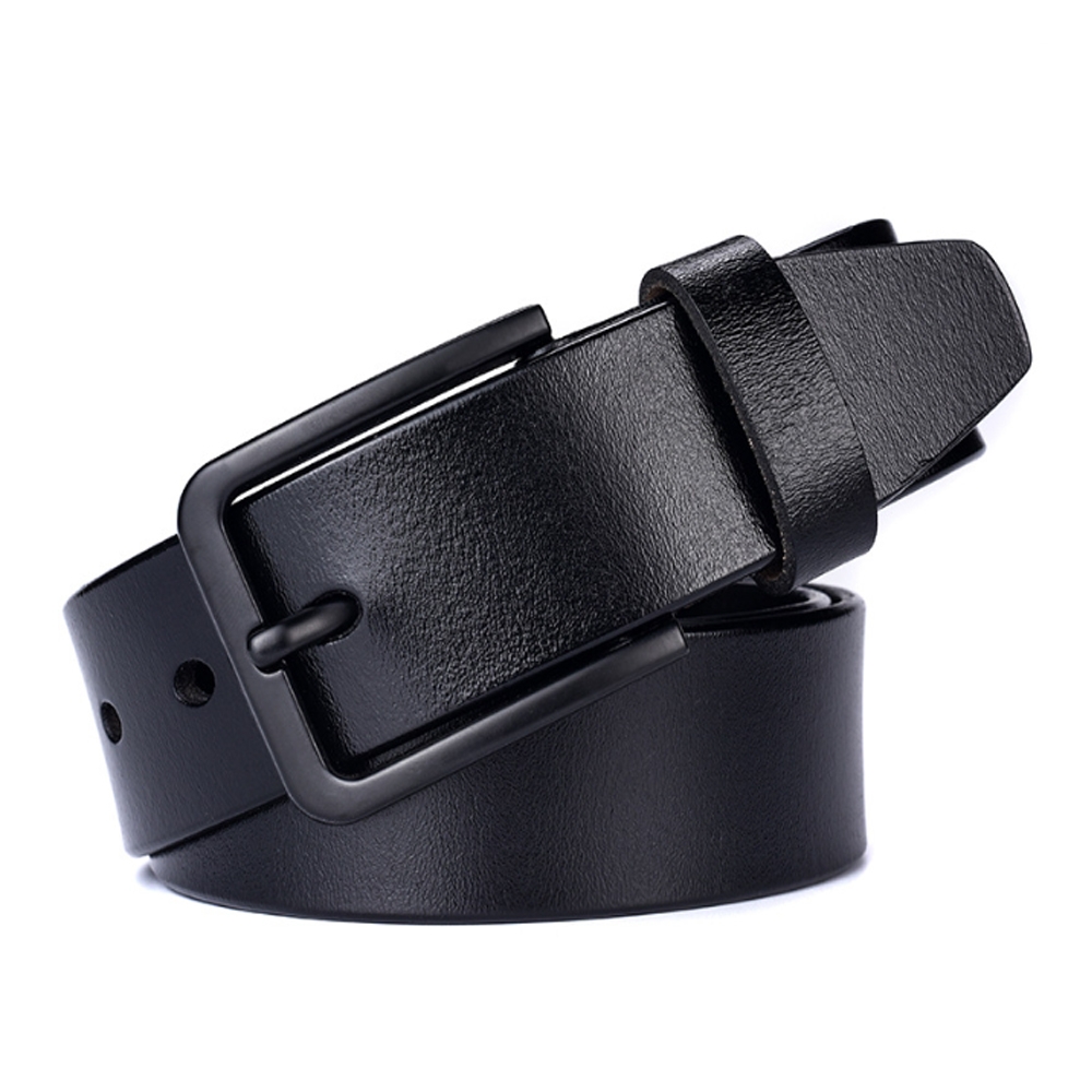 ZK2020BK黑客穿針皮帶黑色(腰圍在22-37吋以內適用)
