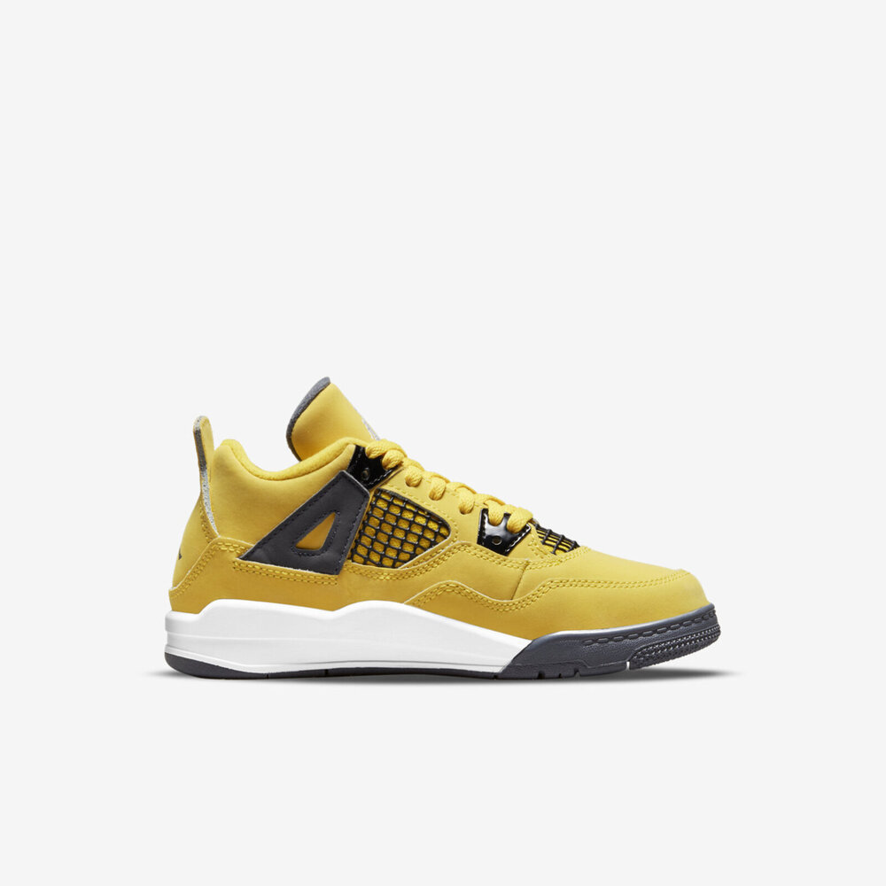 Nike Jordan 4 Retro PS [BQ7669-700] 大童籃球鞋運動休閒復古閃電AJ4