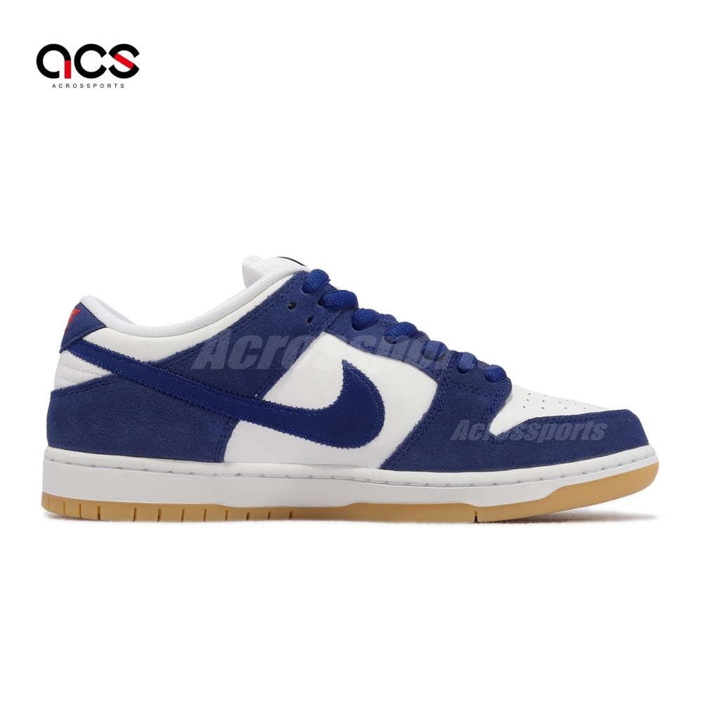 Nike 滑板鞋SB Dunk Low Pro PRM 洛杉磯道奇隊Dodgers 藍白男鞋女鞋