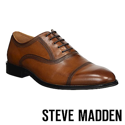 STEVE MADDEN-MANTRA時尚壓紋設計男士紳士鞋-咖啡