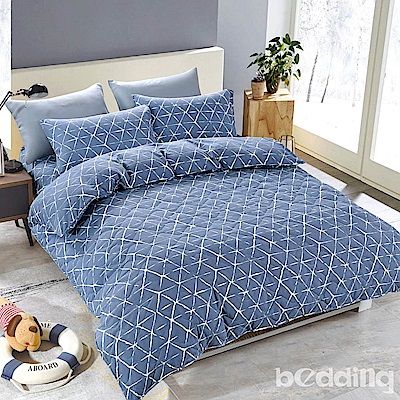 BEDDING-舒適系列海島棉5尺雙人薄式床包三件組-佛朗斯特