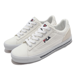 Fila 休閒鞋 Classic Kicks L 2 男鞋 斐樂 韓版 簡約帆布鞋 電繡Logo 緩震 白褐 1C932V123