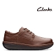 Clarks UN 厚底全真皮縫線設計休閒鞋 棕色 product thumbnail 2