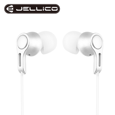 【JELLICO】電競系列輕巧好音質線控入耳式耳機銀色/JEE-CT33-SR