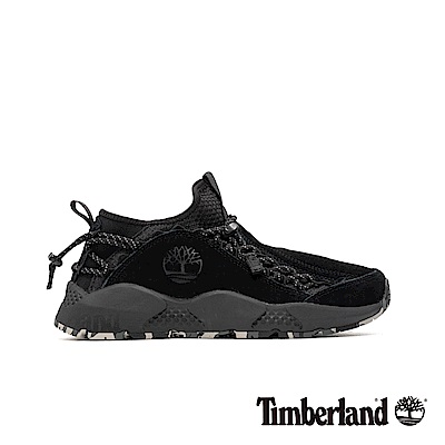 Timberland 男款NNH黑色全粒面皮革運動鞋|A1WDB