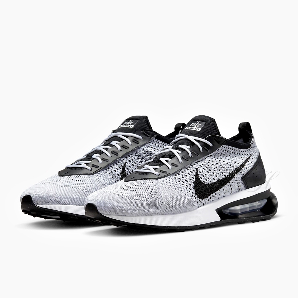 NIKE 慢跑鞋運動鞋氣墊緩震男鞋灰黑DJ6106002 AIR MAX FLYKNIT RACER