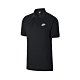 Nike POLO衫 NSW Polo 休閒 男款 棉質 扣子 開岔 短袖 穿搭 黑 白 CJ4457010 product thumbnail 1