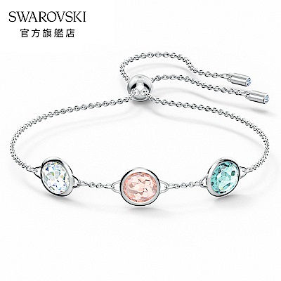 SWAROVSKI 施華洛世奇 Tahlia 白金色典雅水晶手鏈