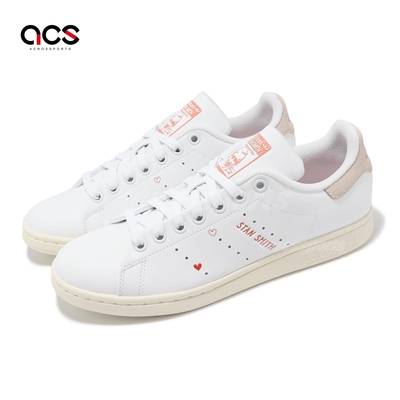 adidas 休閒鞋 Stan Smith W 女鞋 白 粉 情人節配色 皮革 史密斯 三葉草 愛迪達 IG8482