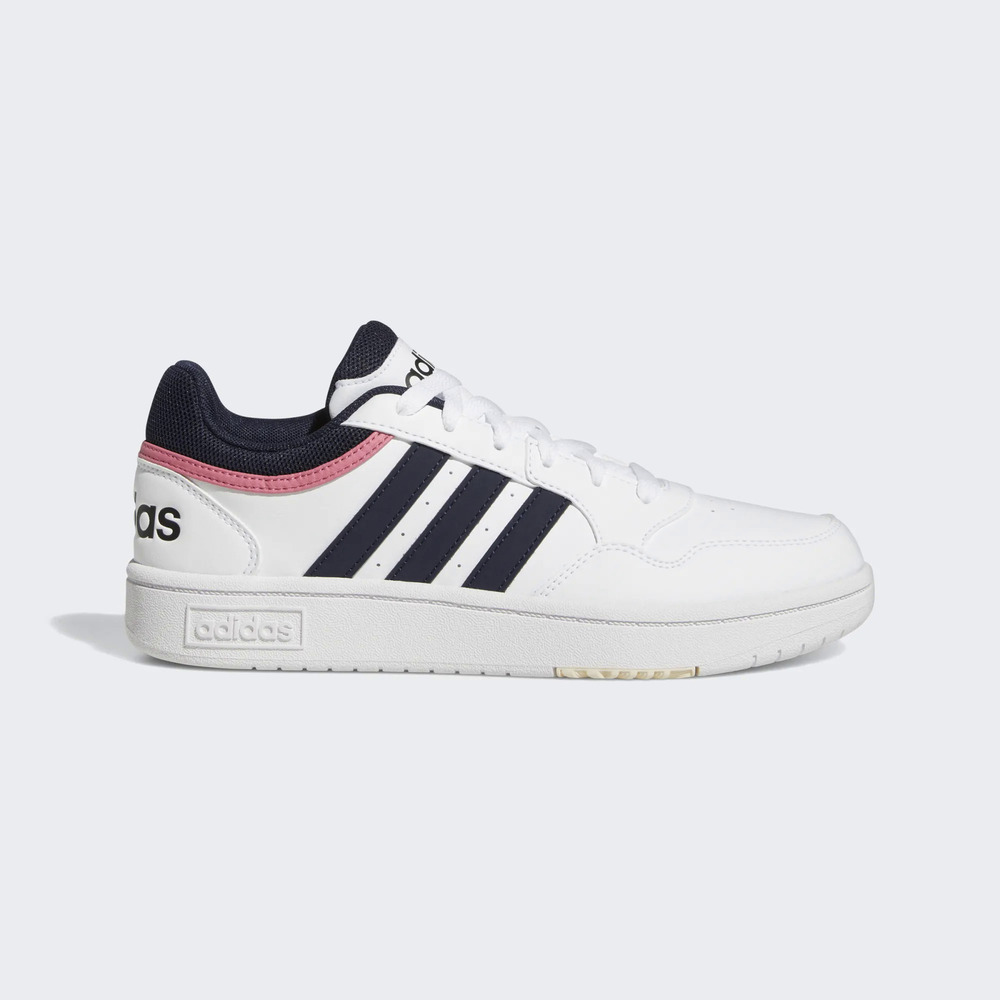 Adidas Hoops 3.0 [GW3037] 女 休閒鞋 運動 復古 皮革 簡約 日常 穿搭 愛迪達 白 深藍