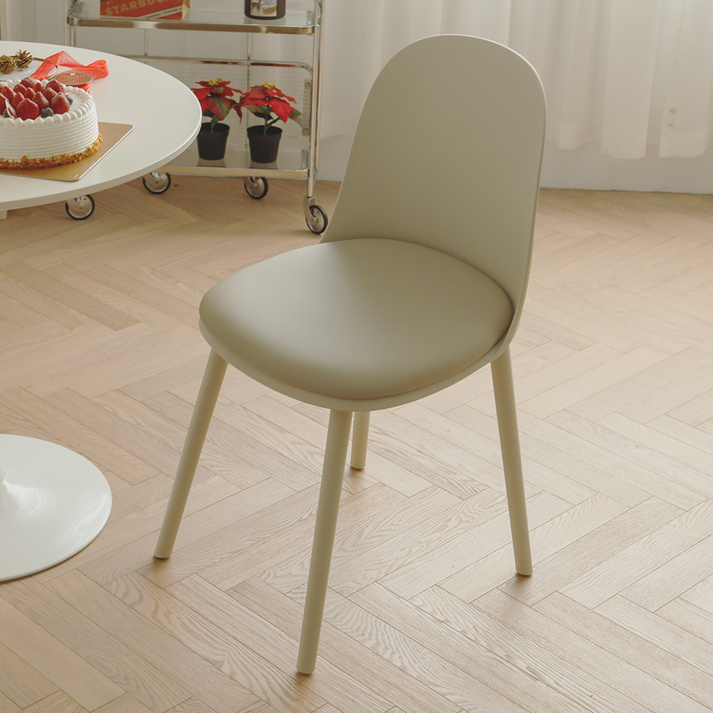 完美主義 北歐弧形軟墊馬卡龍色系時尚餐椅(5色)-2入組