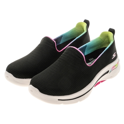 SKECHERS 女鞋 健走系列 GO WALK ARCH FIT 寬楦款 - 124867WBKHP