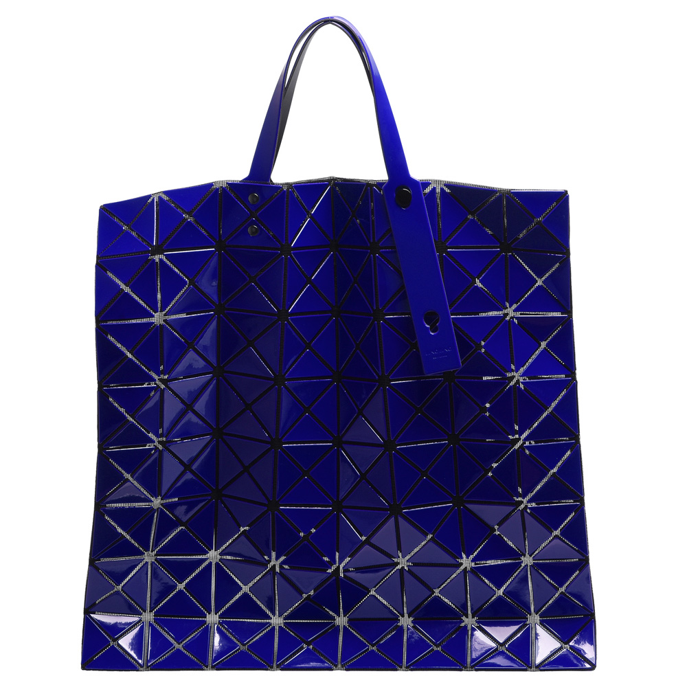 ISSEY MIYAKE 三宅一生BAOBAO幾何方格10X10手提包(寶藍色)