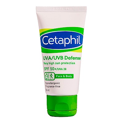 Cetaphil舒特膚 極緻全護低敏防曬霜SPF50 50ml 贈同款5ML