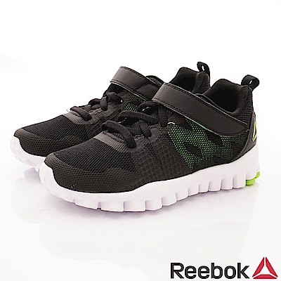 Reebok頂級童鞋  輕量機能避震運動款 TW838黑(中小童段)