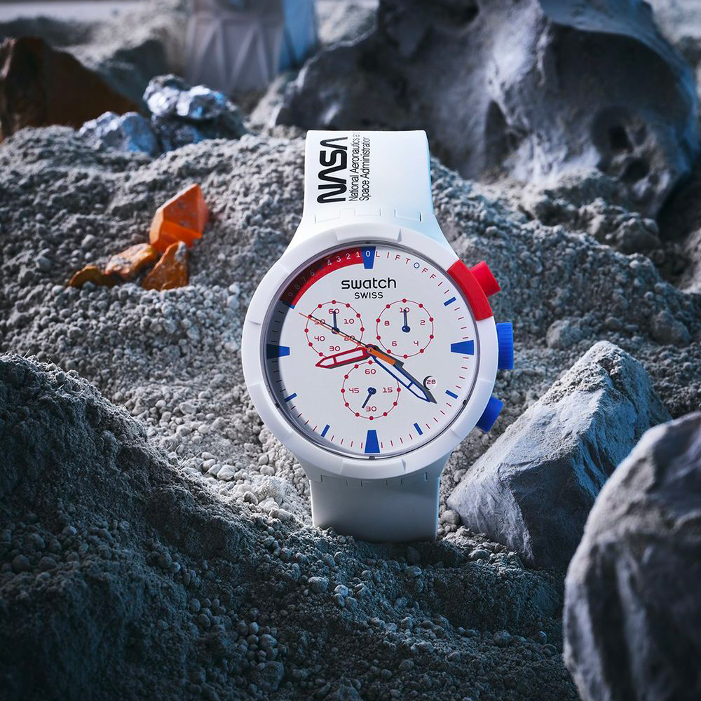 未使用品】Swatch NASA SB04Z400 スウォッチ - 腕時計(アナログ)
