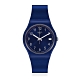 Swatch 菁華系列手錶 SILVER IN BLUE 銀亮藍-34mm product thumbnail 1