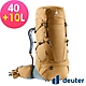 【deuter 德國】AIRCONTACT CORE 40+10L拔熱式透氣背包3350122杏仁咖/長途登山包/自助背包客/休閒旅遊包 product thumbnail 1