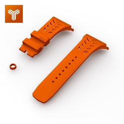 Y24 錶帶 (Apple Watch 45mm/49mm 不銹鋼錶殼專用) 橘色