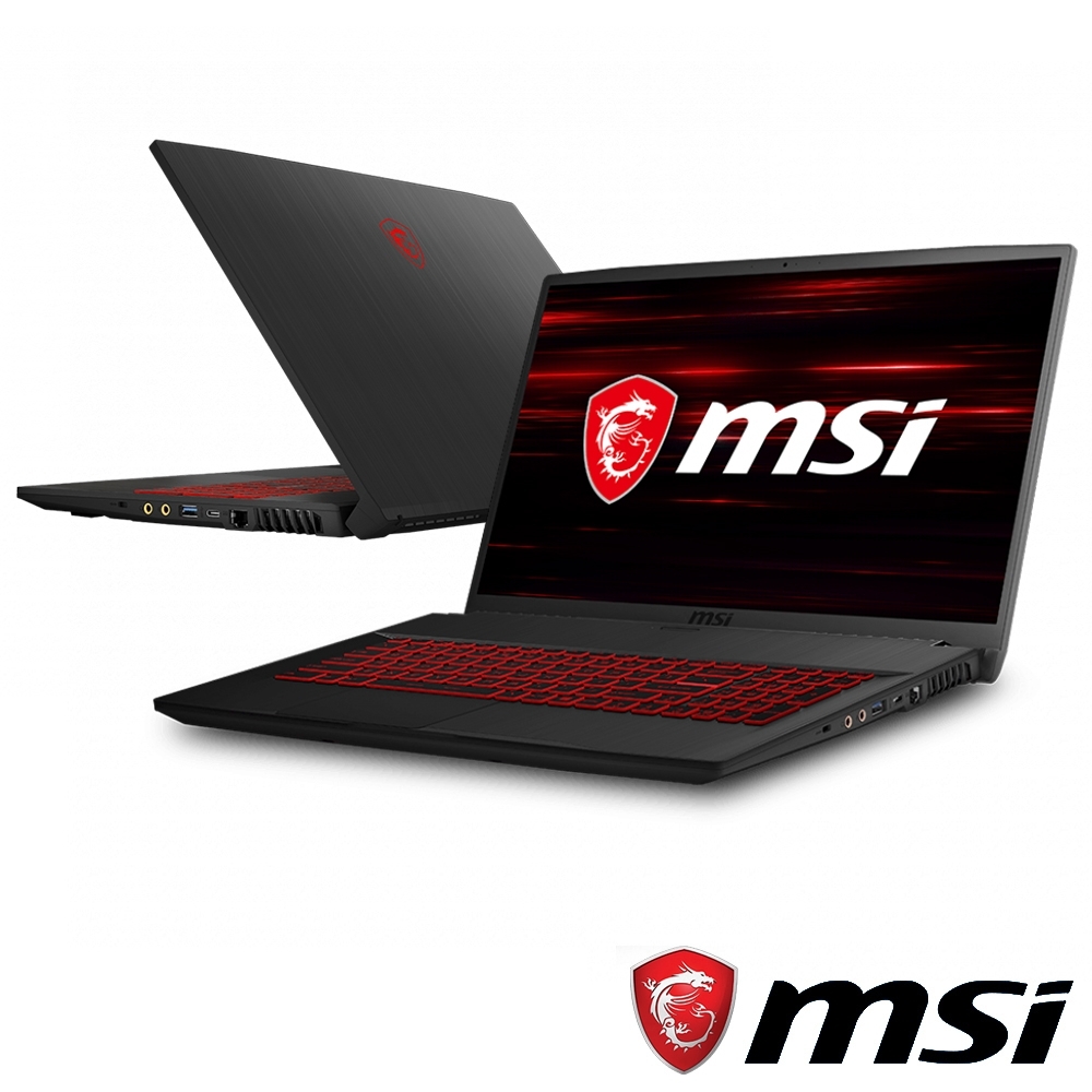 MSI微星 GF75 10SC-017TW 17吋電競筆電(i7-10750H/8G/512G SSD/GTX1650-4G/Win10)MSI 效能 GP/GF 系列