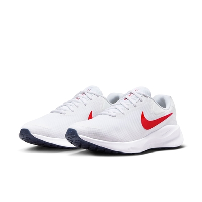 NIKE 慢跑鞋 男鞋 運動鞋 緩震 REVOLUTION 7 WIDE 白 FB8501-100 (3R3513)