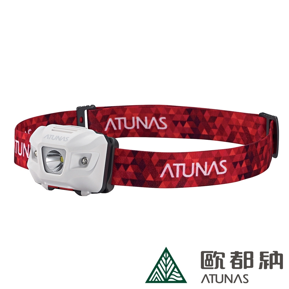 【ATUNAS 歐都納】Youdo4 閃電輕量化防水頭燈A1LICC03紅/登山頭燈