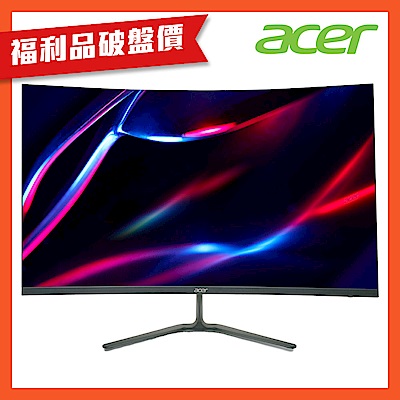 (福利品)Acer 宏碁 ED320QR H 32型曲面電腦螢幕 AMD FreeSync｜100hz抗閃