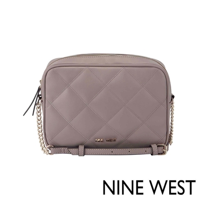 福利品 nine west madisen 菱格方包-可可棕