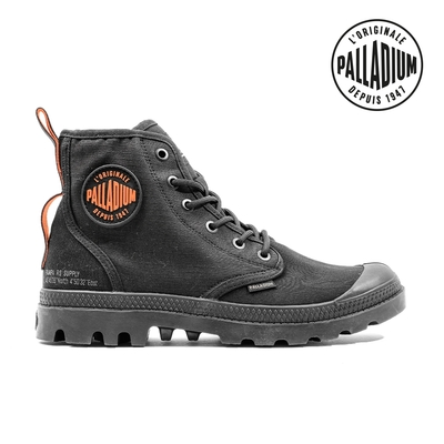 PALLADIUM PAMPA HI SUPPLY RS有機棉軍靴-中性-黑