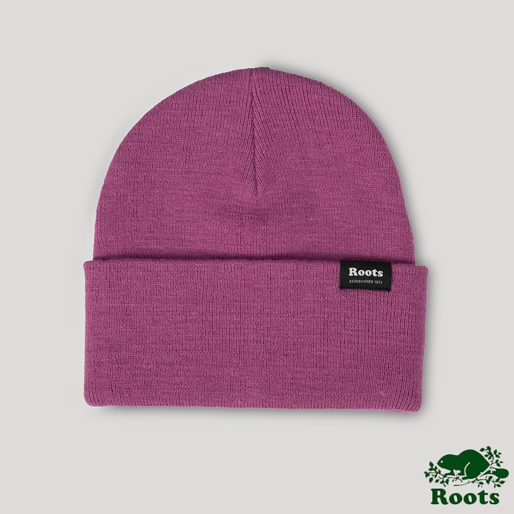Roots 配件- 素色針織帽-紫色 product image 1
