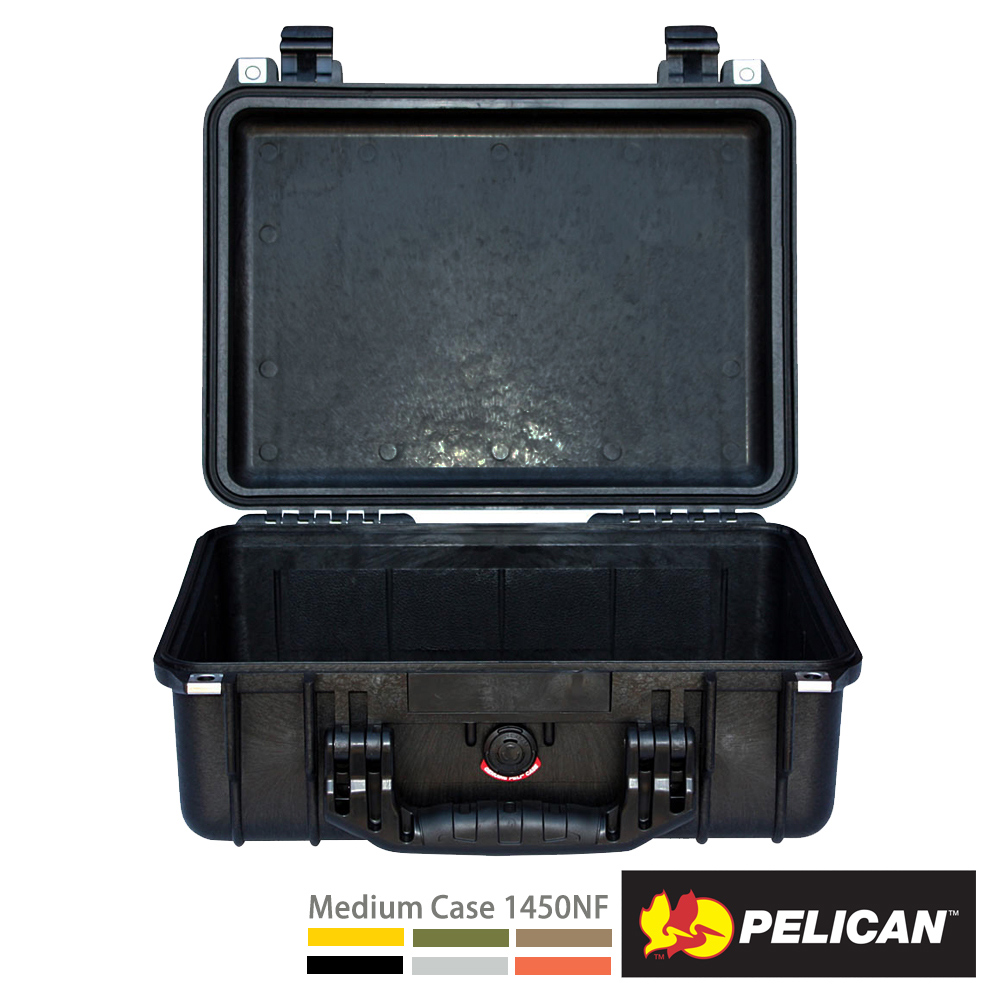 美國 PELICAN 1450NF 氣密箱-空箱(黑)