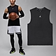 Nike 背心 Jordan Sport 男款 黑 白 速乾 開衩 運動 籃球 無袖 FN5857-010 product thumbnail 1