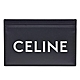 CELINE 經典品牌字母LOGO平滑小牛皮萬用卡夾(黑色) product thumbnail 1