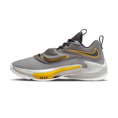Nike Zoom Freak 3 EP 男鞋 灰色 黃色 字母哥 緩震 實戰 包覆 氣墊 運動鞋 籃球鞋 DA0695-006