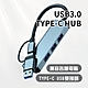 USB3.0 TYPE-C HUB雙頭設計轉接頭 (四合一 集線器 擴充器 USB3.0) product thumbnail 1