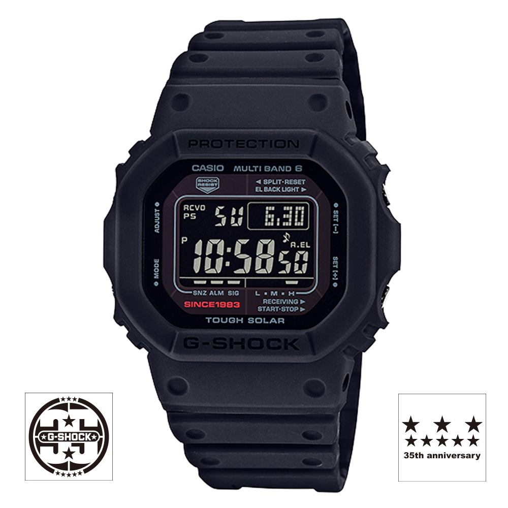 G-SHOCK 35周年紀念款-宇宙震撼新誕生霧面磨砂黑概念錶(GW-5035A-1)42