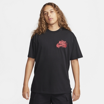 Nike AS U NK SB TEE M90 DRAGON 男短袖上衣-黑紅-FQ3720010