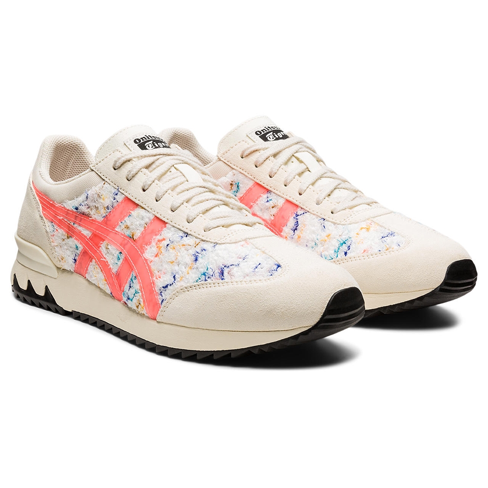 Onitsuka Tiger鬼塚虎-粉色線條白底CALIFORNIA 78 EX 休閒鞋1183B633 