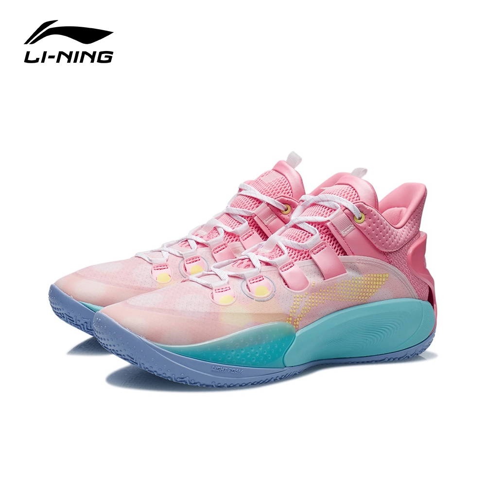 LI-NING 李寧 音速9 Low籃球專業比賽鞋 鹽粉色/竺葵粉 ABAR039-7