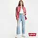 Levis 女款 RIBCAGE高腰牛仔寬管直筒褲 / 精工輕藍染洗舊 product thumbnail 1