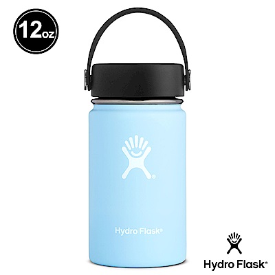 美國Hydro Flask 真空保冷/熱寬口鋼瓶 355ml 冰雪藍