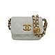 Chanel Coco 金雙C Logo 粒紋牛皮迷你斜背腰包(AP2861-白) product thumbnail 1