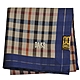 DAKS 日本製經典格紋刺繡字母LOGO手帕領巾(卡其格/深藍邊) product thumbnail 1