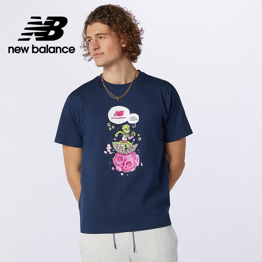 [New Balance]藝術家短袖上衣_男性_深藍色_MT13562NGO