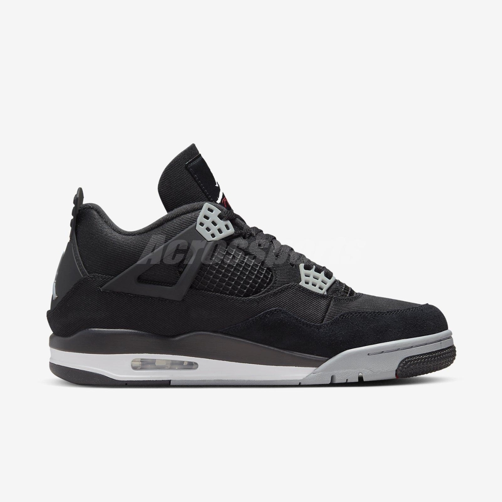 Nike 休閒鞋Air Jordan 4 Retro SE Black Canvas 黑4代小阿姆男鞋