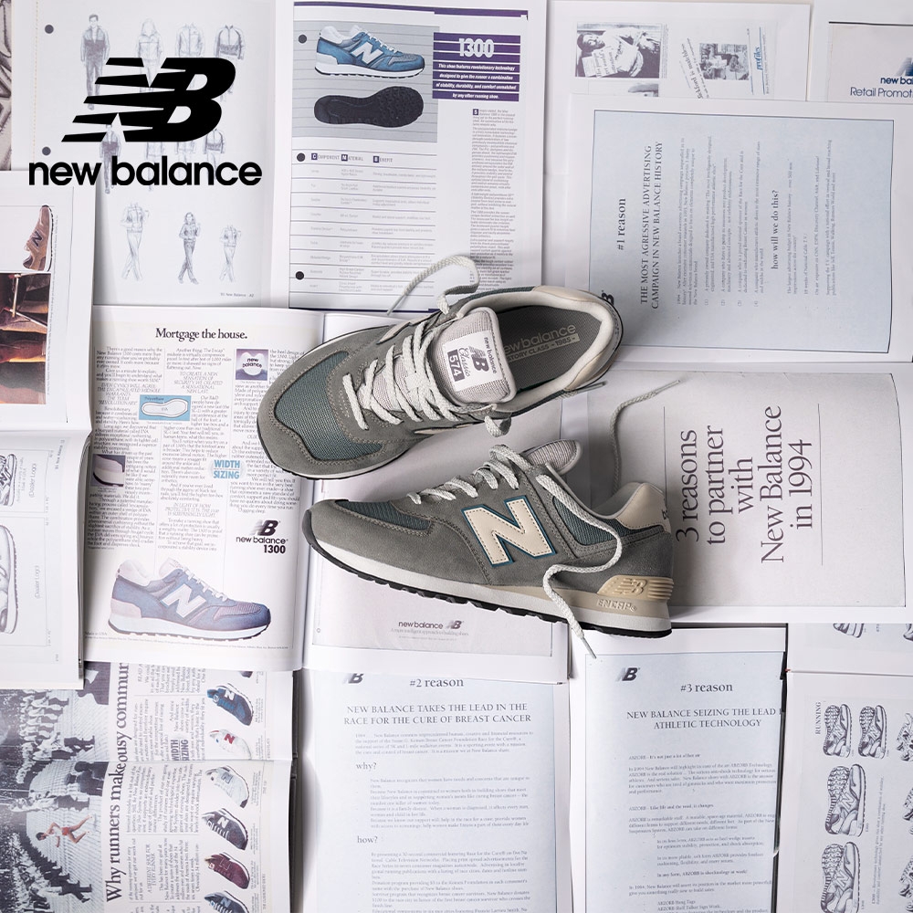 New Balance]復古運動鞋_中性_灰色_ML574BA2-D楦| 休閒鞋| Yahoo奇摩