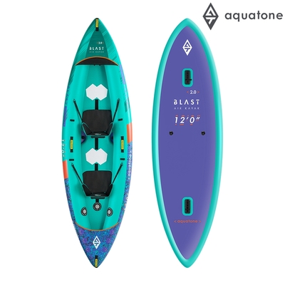 Aquatone 充氣雙人獨木舟-休閒型 BLAST 12 0 TK-200